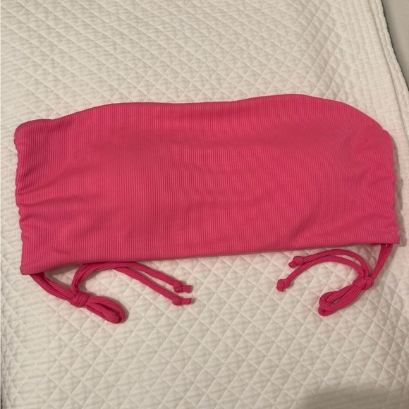 Pink Bathing Suit Top Strapless Womens Large Swim Top Cami NWOT - Picture 2 of 6